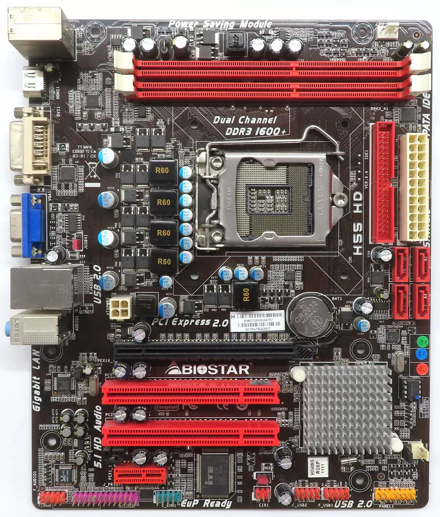 Biostar H55 HD MicroATX Motherboard LGA1156 DDR3 8GB Used, CPU