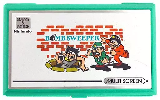 任天堂 ゲームウオッチ ボムスイーパー マルチスクリーン 1987 日本未発売 動作確認済み ゲームウォッチ ボムスイーパー Bomb Sweeper