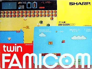 ファミコンハード　ツインファミコン本体 (赤：初期型)[AN-500R]