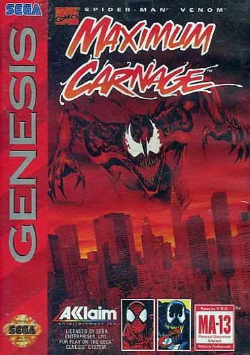 GENESIS(北米)版SPIDER-MAN VENOM MAXIMUM CARNAGE(美品)