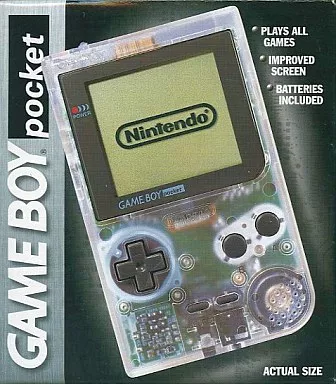 海外版 ゲームボーイポケット本体 クリア(箱・説明書欠け)