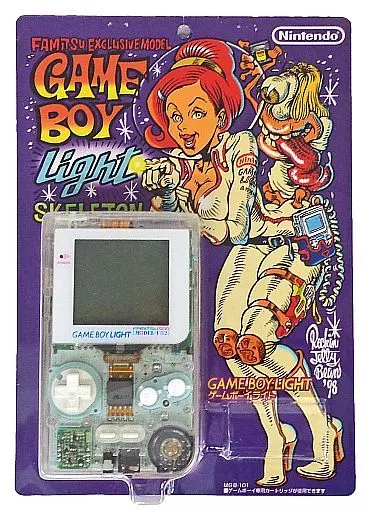 ゲームボーイライト本体 スケルトン・ファミ通限定 MODEL-F02(ブリスター版)(本体不備(中))