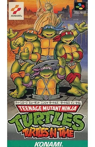 スーパーファミコンソフト　ティーンエイジ ミュータント ニンジャタートルズ タートルズ イン タイム