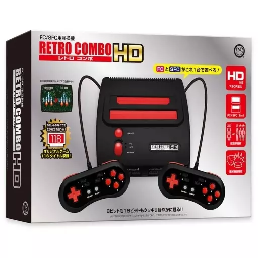 スーパーファミコンハード　レトロコンボ HD FC/SFC用互換機