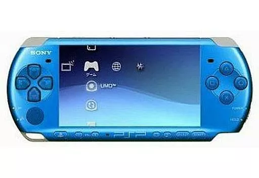 PSP本体バリューパック バイブランド・ブルー(PSP-3000)(クロス欠品、箱・本体・備品状態難)