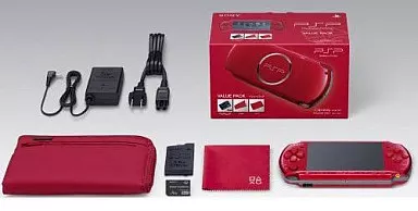 PSP本体バリューパック ラディアント・レッド(PSP-3000)(本体のみ、本体状態難)