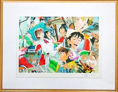 週末限定価格！！アイシールド21 額装高精細デジタルカラー　複製原画 駿河屋 -<中古>アイシールド21 複製原画(額入)（漫画・アニメ）