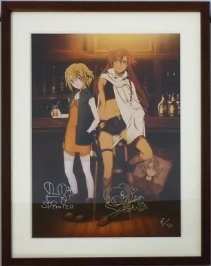 エル・カザド 直筆サイン入り額装複製原画(エリス/ナディ) 駿河屋 -<中古><<イラスト画集>> エル・カザド 直筆サイン入り