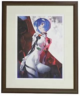 貞本義行 額装複製原画「新世紀ヱヴァンゲリヲン 綾波レイ(プラグスーツ」