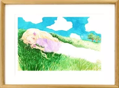 セル画・原画　羽海野チカ 複製原画 ハチミツとクローバー 花本はぐみ (額装付き)