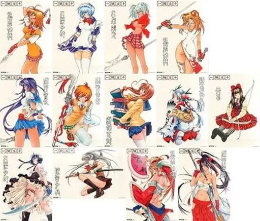 駿河屋 -<中古>一騎当千 カラー複製原画13種セット （漫画・アニメ）
