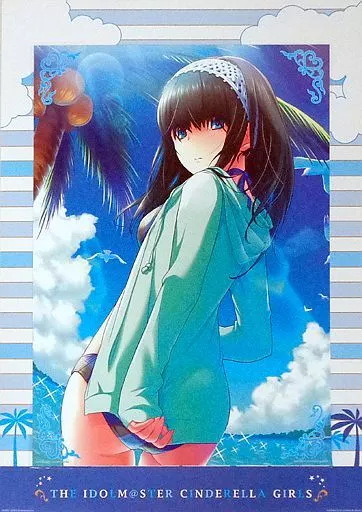 <<PC・スマホゲーム書籍>> 一番くじ アイドルマスターシンデレラガールズ-Cinderella s Summer!- C賞ビジュアライズボード 鷺沢文香