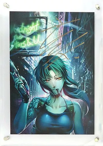 駿河屋 -<中古>付属品付)BLACK LAGOON アクリルフレーム付き複製原画