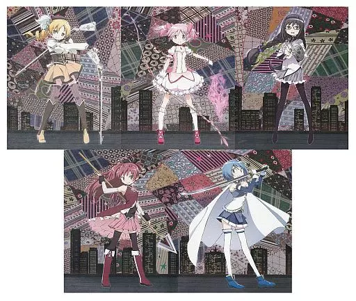 【まどマギ】『PuellaMagiHolyQuintet』キャンバスアート5種 キャンバスアート 「Puella Magi Holy Quintet」
