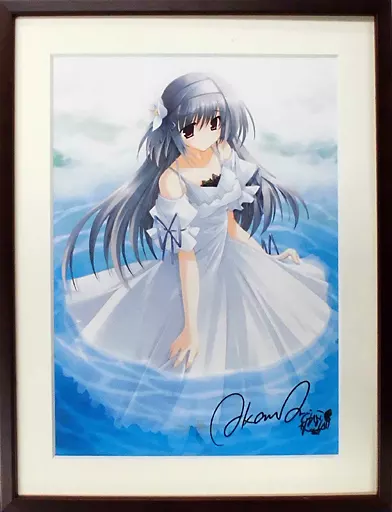 駿河屋 -<中古>池上茜 キャラアニ サイン入り額装複製原画