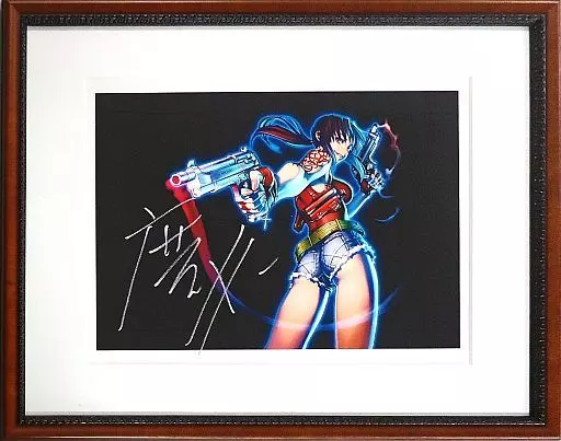 駿河屋 -<中古>BLACK LAGOON 額装複製原画(直筆サイン入り)（漫画