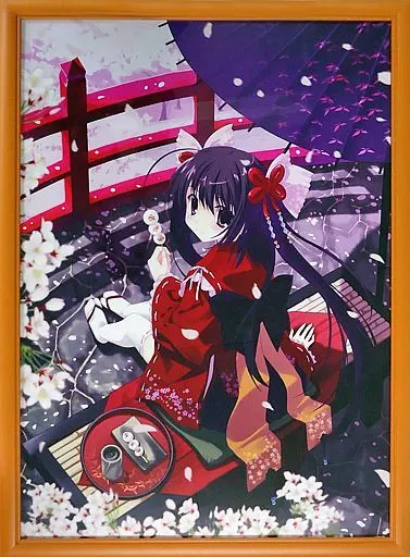 あいすとちょこ 七尾奈留 第1回 絵師100人展 複製原画 「花見」 駿河屋 -<中古><<イラスト画集>> 七尾奈留 複製原画「花見」 (絵師100
