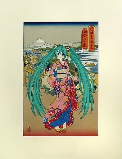 未開封 初音ミク Ukiyo-e Art 歌姫東海道 ハッピ 法被 HOBBY STOCK inc.,:: Ukiyo-e Art Hatsune Miku 歌姫東海道 初音未来