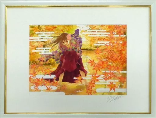 ちはやふる 紅葉 複製原画 直筆サイン有 駿河屋 -<中古>ちはやふる 複製原画「紅葉」(直筆サイン入り)（漫画