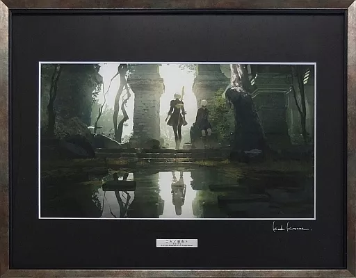付属品付)額装付き高精彩アート『NieR Art「二人ノ過去ト」』(シリアルナンバー入り)