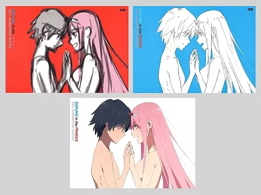 アニメムック　<<アニメ・漫画系書籍>> 付属品付)DARLING in the FRANXX KEY ANIMATION NOTES