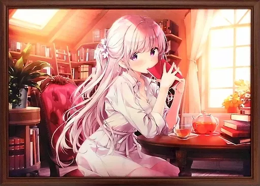付属品付)きみしま青 複製原画 「Timeless Love」(絵師100人展09)