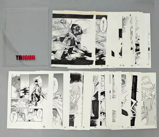 付属品付)トライガン・マキシマム 選りすぐり 複製原画44枚セット