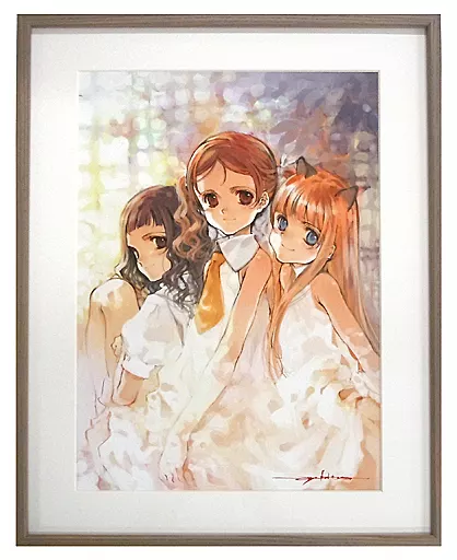 駿河屋 -<中古>付属品付)大槍葦人直筆サイン入り 額装複製原画 A（漫画