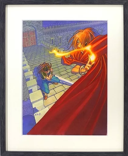 聖剣伝説3 デュラン　複製原画 駿河屋 -<中古>付属品付)『聖剣伝説3』(1995) 複製原画 デュラン（漫画
