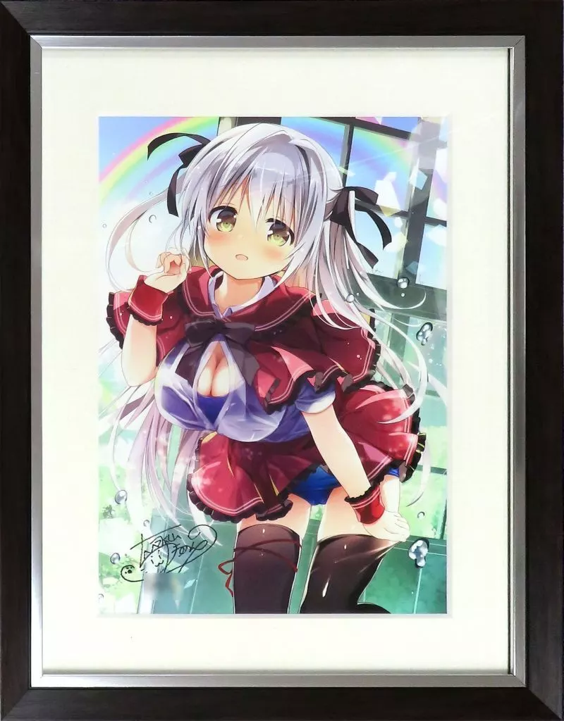 K-BOOKS あめとゆき ぶらんちゃん ジークレー 直筆サイン入り 限定15枚 駿河屋 -<中古>付属品付)永山ゆうのん ジークレー 「雨上がり」(直筆