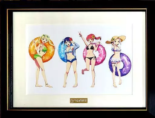 カノジョも彼女 キャラアートグラフ 水着 ver. 駿河屋 -<中古>付属品付)TVアニメ「カノジョも彼女」×THEキャラSHOP