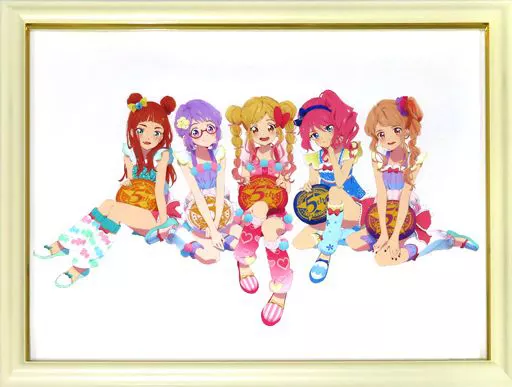 セル画・原画　付属品付)Art Archives「アイカツスターズ!」5周年記念アートポスター Resoud Stars!