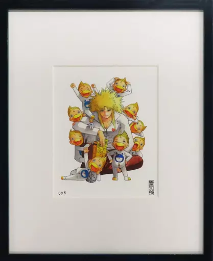 付属品付)金色のガッシュ!!と雷句誠原画展 直筆サイン入り複製原画 「金色のガッシュ!!」キャンチョメ&フォルゴレ