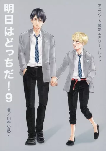 ボーイズラブ書籍 明日はどっちだ!(9) アニメイト限定4Pリーフレット 特典