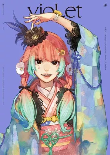 アニメムック　<<イラスト画集>> 付属品付)左画集『vioLet』