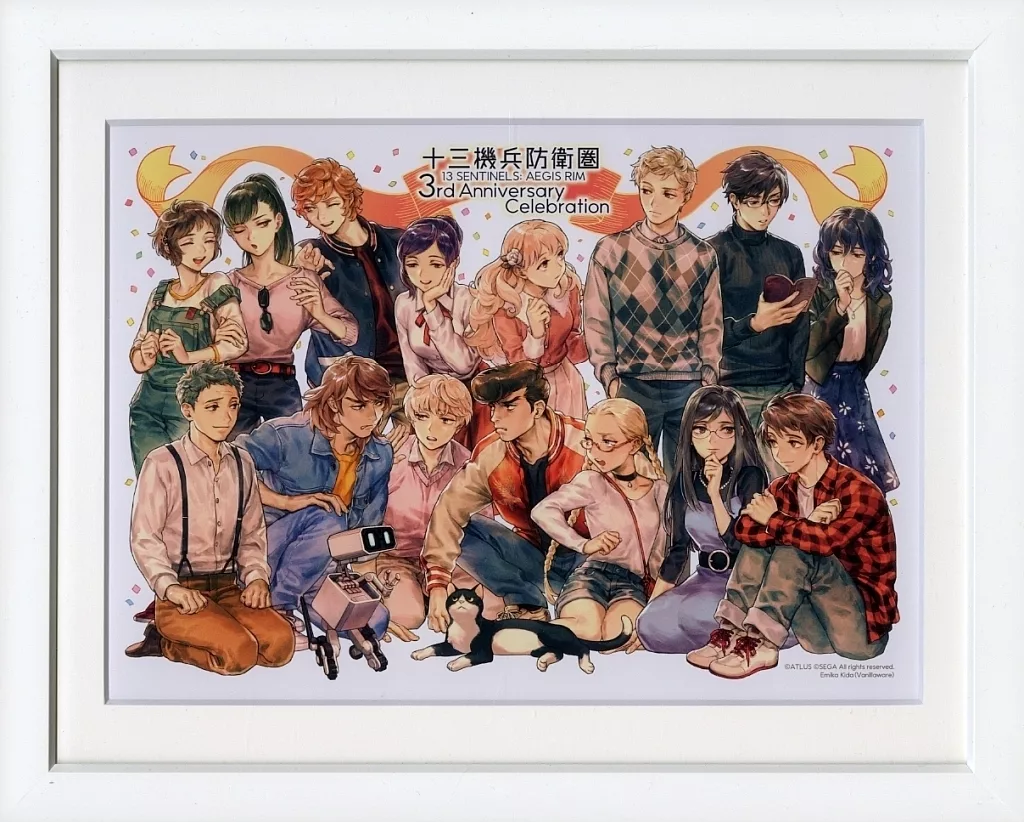 セル画・原画　付属品付)十三機兵防衛圏3周年記念　キャラファイングラフ A