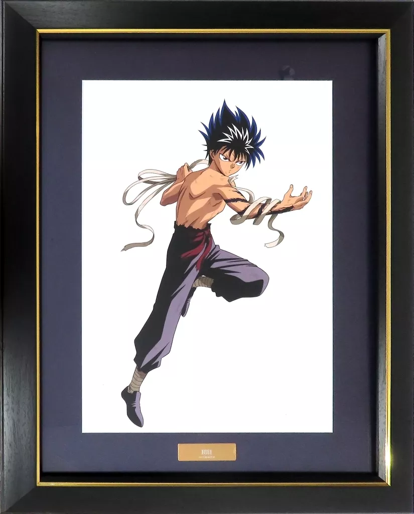 付属品付)幽☆遊☆白書 描き下ろし 飛影 魔界編バトルver. キャラファイングラフ(額留め具部分破損有)