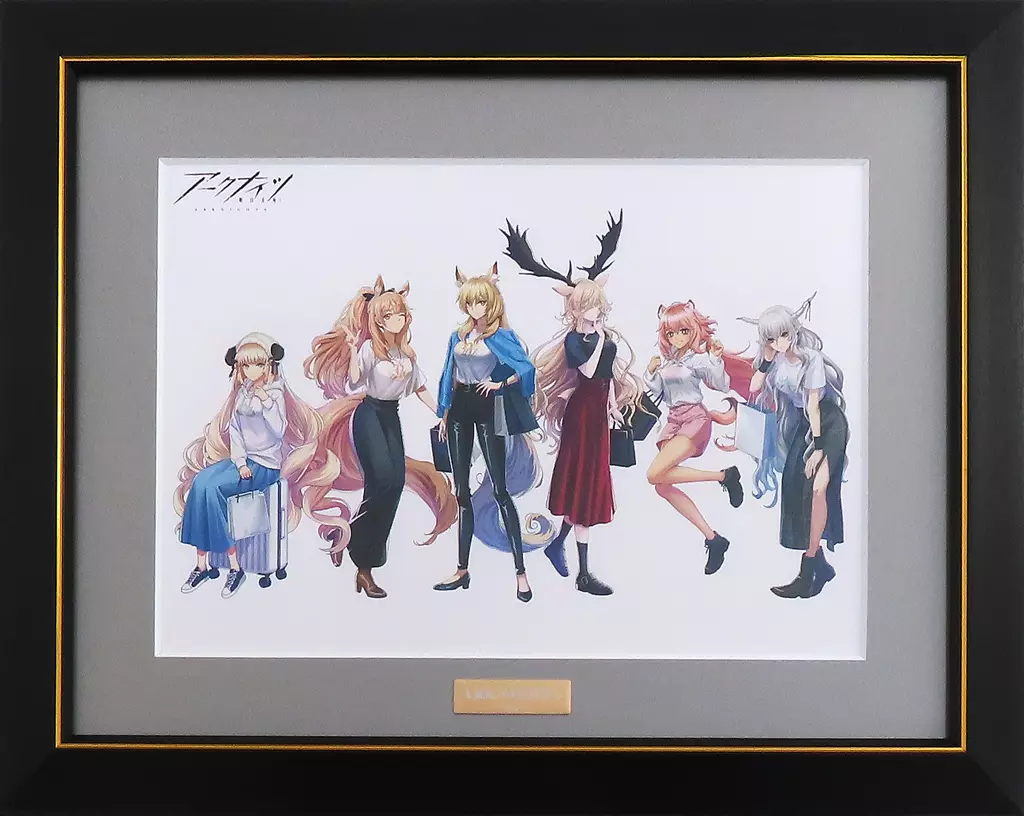 セル画・原画　アークナイツ 描き起こしイラスト 集合 ショッピングver. キャラファイングラフ ver.B