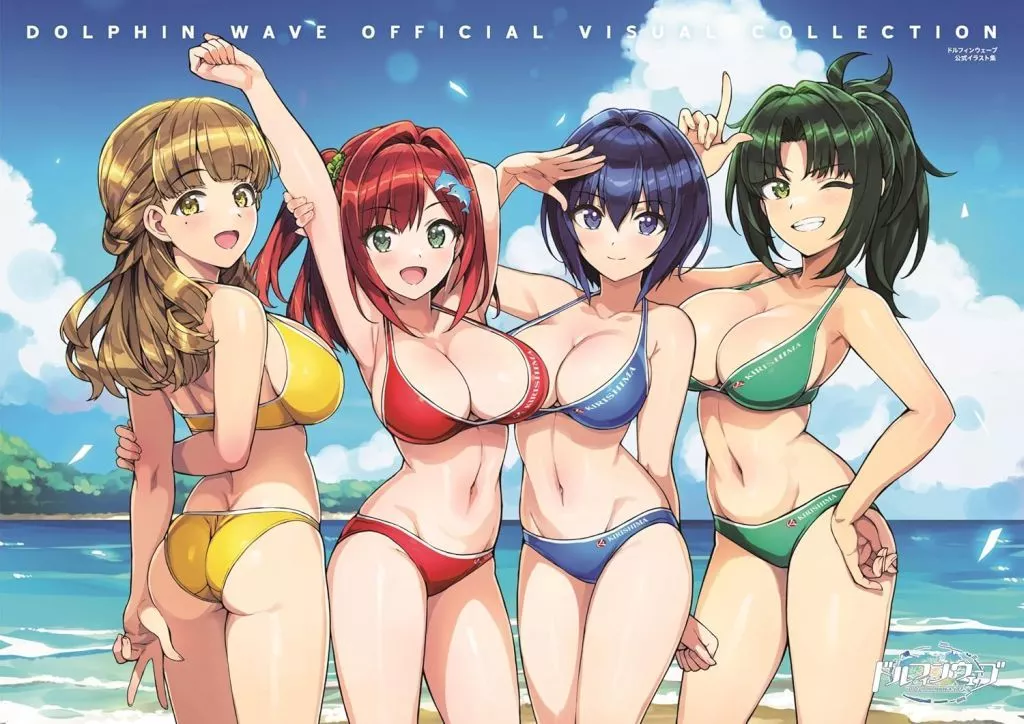 アニメムック　<<アニメ・漫画系書籍>> ドルフィンウェーブ 公式イラスト集 OFFICIAL VISUAL COLLECTION