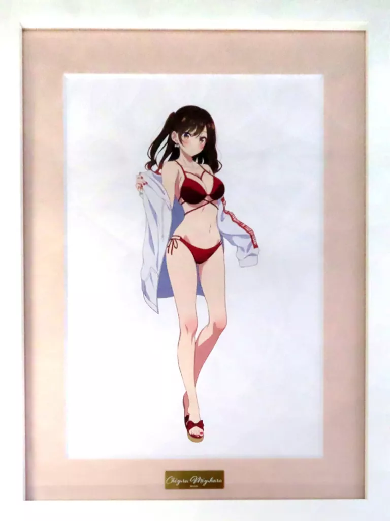 セル画・原画　付属品付)TVアニメ『彼女、お借りします』 arti-mate キャラファイングラフ 水原千鶴 描き下ろし 水着ver.