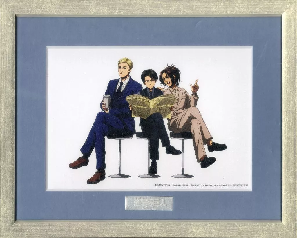 進撃の巨人 キャラファイングラフ ☆限定☆ワールドワイド・アフターパーティー A4キャラファイングラフ