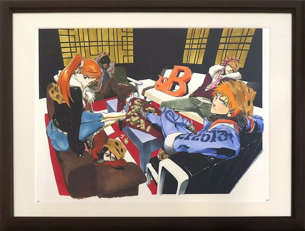 駿河屋 -<中古>付属品付)『BLEACH』額装高精細複製原画 No.5 ＜BLEACH