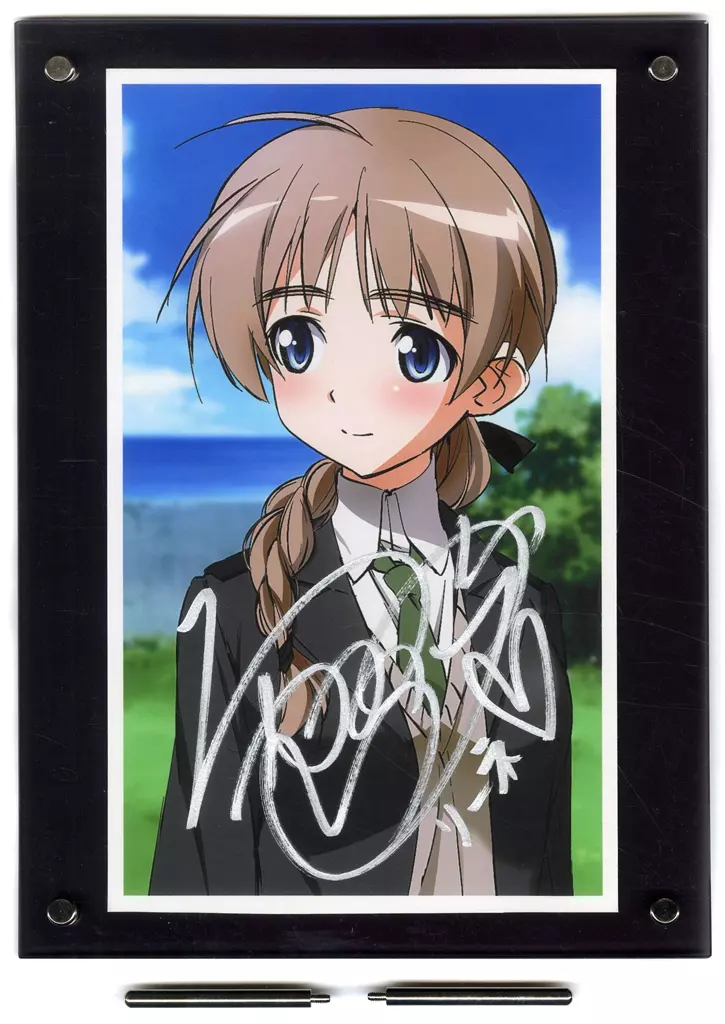 付属品付)ストライクウィッチーズ 直筆サイン入り複製原画 リネット・ビショップ