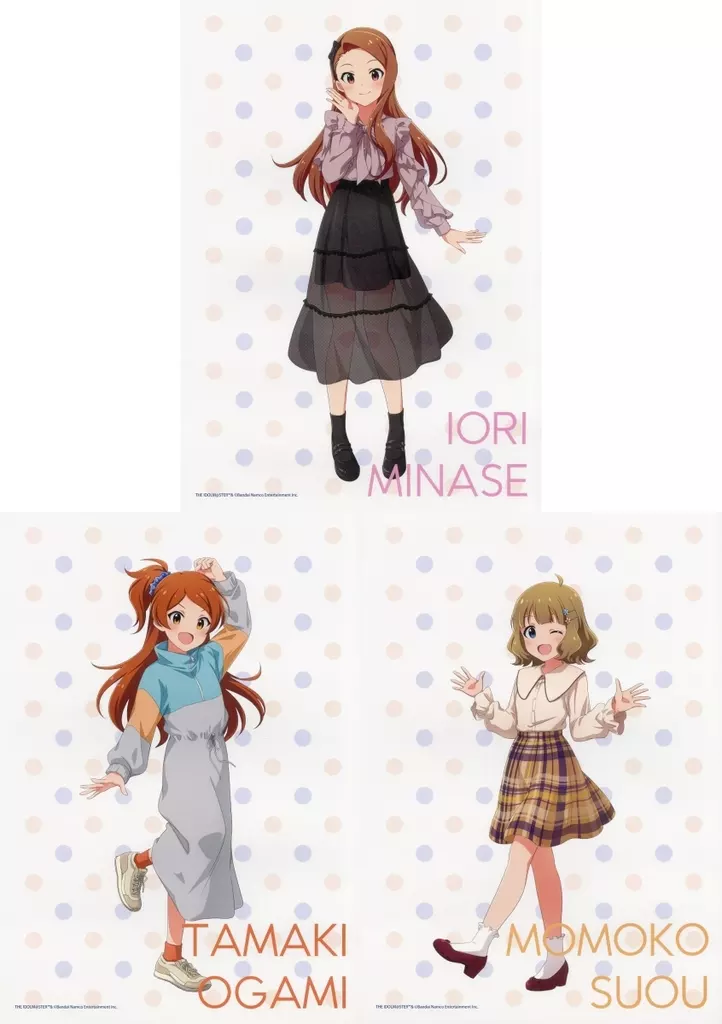 REPLICA GENGA 3枚セット「アイドルマスター ミリオンライブ！」02/私服ver.
