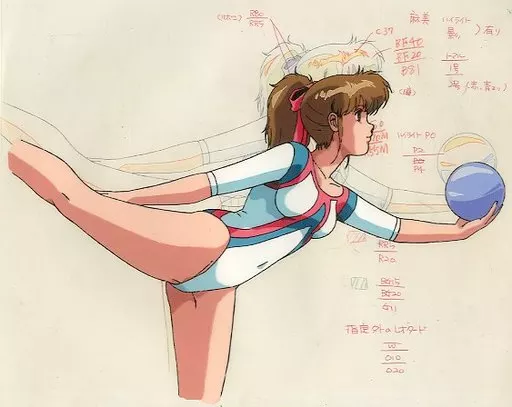 くりいむレモン　ホワイトシャドウ　セル画 くりいむレモン ホワイトシャドウ 麻美 直筆背景付きセル画