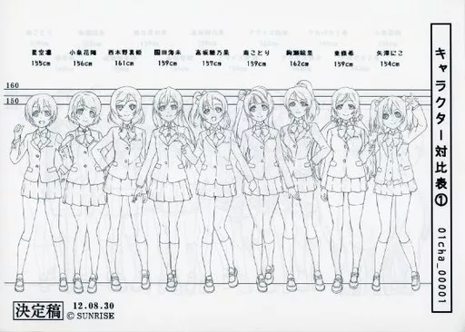 ラブライブ！　設定資料　317枚 ラブライブ！/ Love Live! 」設定資料集 公野櫻子・μ'sミューズ