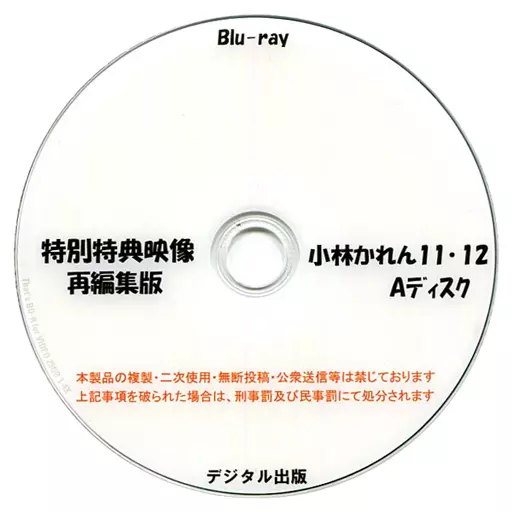 特別特典映像再編集版 小林かれん 11・12 Aディスク / デジタル出版