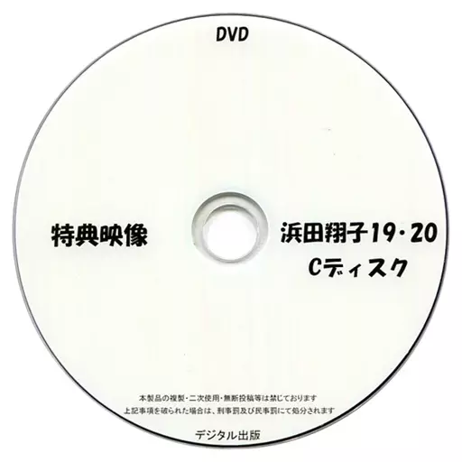 特典映像 浜田翔子 19・20 Cディスク / デジタル出版