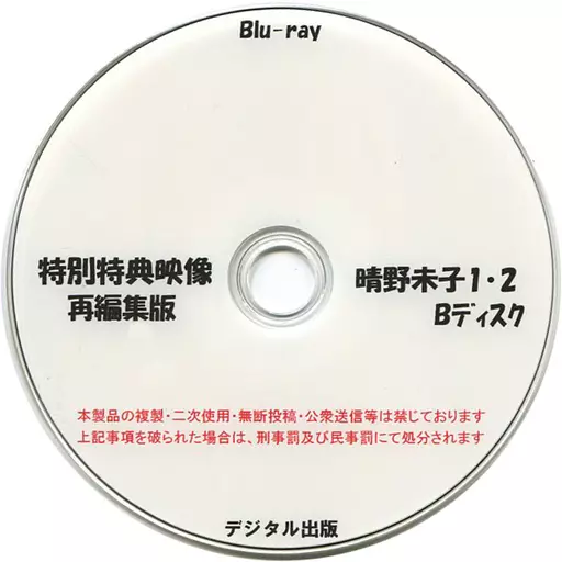 特別特典映像再編集版 晴野未子 1・2 Bディスク / デジタル出版