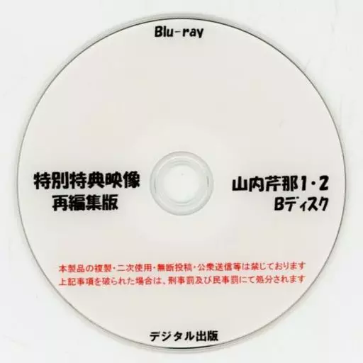 特別特典映像再編集版 山内芹那 1・2 Bディスク / デジタル出版